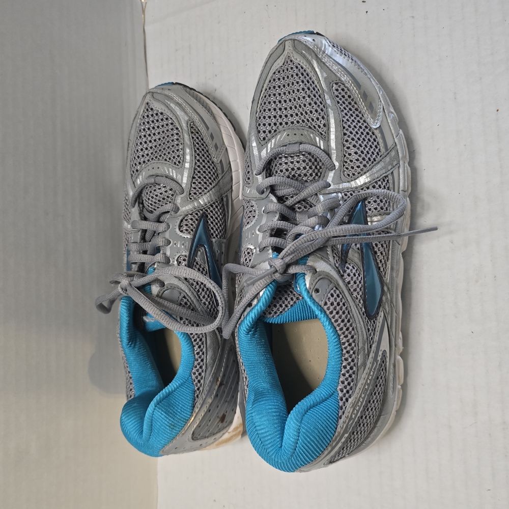 Brooks Gray and Blue Athletic Shoes‎ with Breathable Mesh